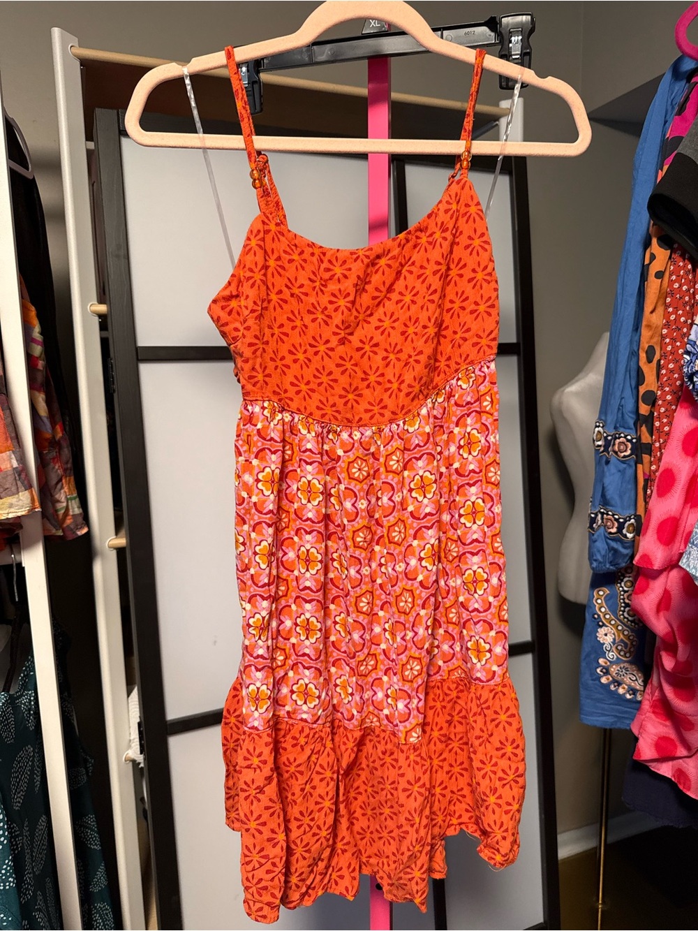 Angie Boho Floral Mini Dress | Size Medium | EUC